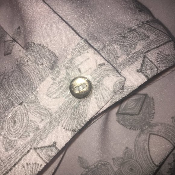 Kenar Pink and Gray  Blouse XL 3/4 length sleeves - Picture 5 of 7